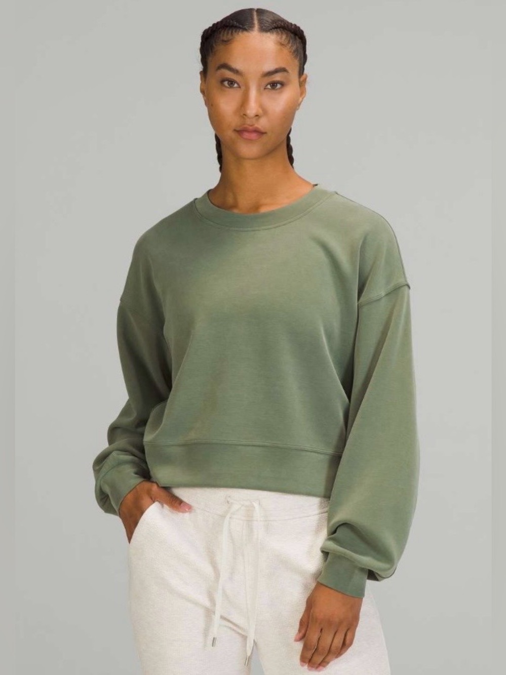 Lululemon Perfectly Oversized Cropped Crew *Softstreme